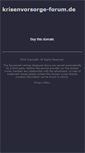 Mobile Screenshot of krisenvorsorge-forum.de
